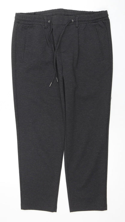 Jack & Jones Men's Black Jogger Trousers Size 32