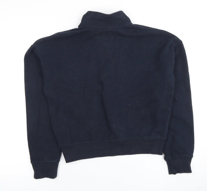 Superdry Women's Blue Full Zip Sweatshirt, Size 8, Casual