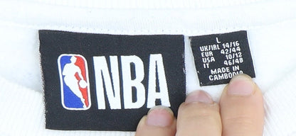 NBA Unisex Adults White Pullover Sweatshirt L