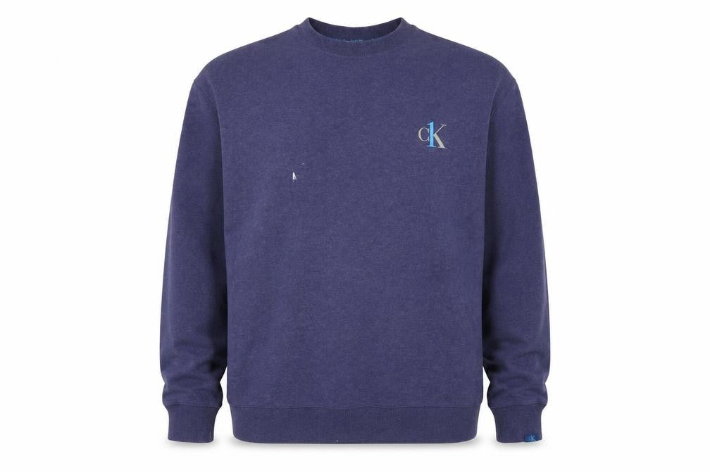 Mens UK Size L Calvin Klein Blue Pullover Sweatshirt