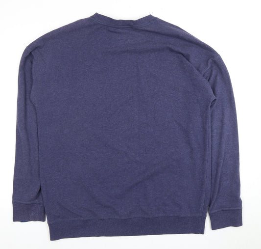 Mens UK Size L Calvin Klein Blue Pullover Sweatshirt