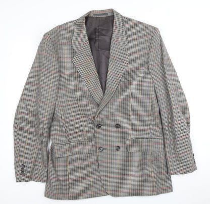 Austin Reed Men’s Grey Wool Checked Blazer 40R