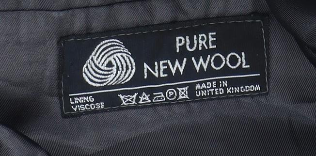 Austin Reed Men’s Grey Wool Checked Blazer 40R