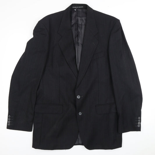 Centaur Men's Grey Long Wool Blazer 40