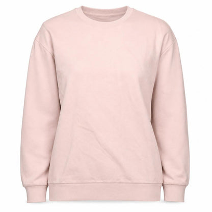 Front view of NASA Pink unisex sweatshirt m pullover crew neck