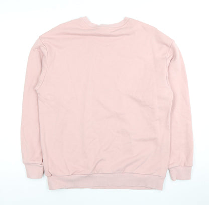 NASA Pink Unisex Sweatshirt M Pullover Crew Neck
