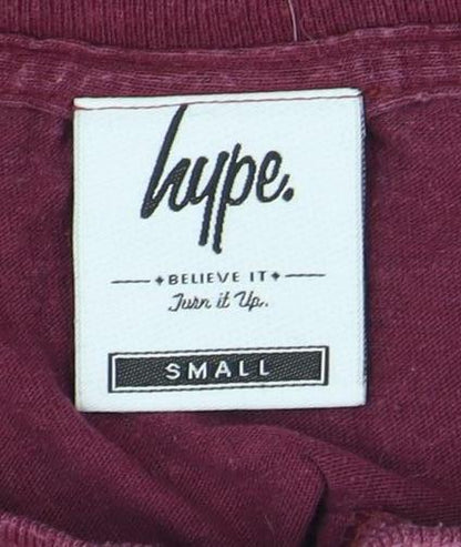 Mens UK Size S Hype Red  T-Shirt