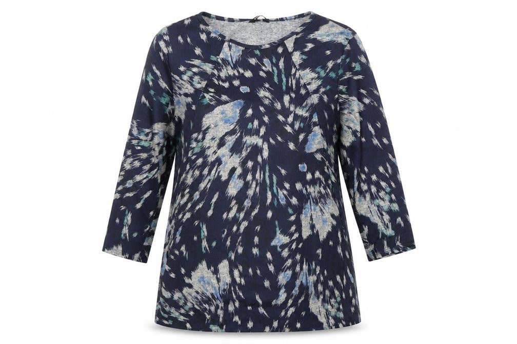 Womens UK Size 10 Roman Multicoloured Tunic T-Shirt