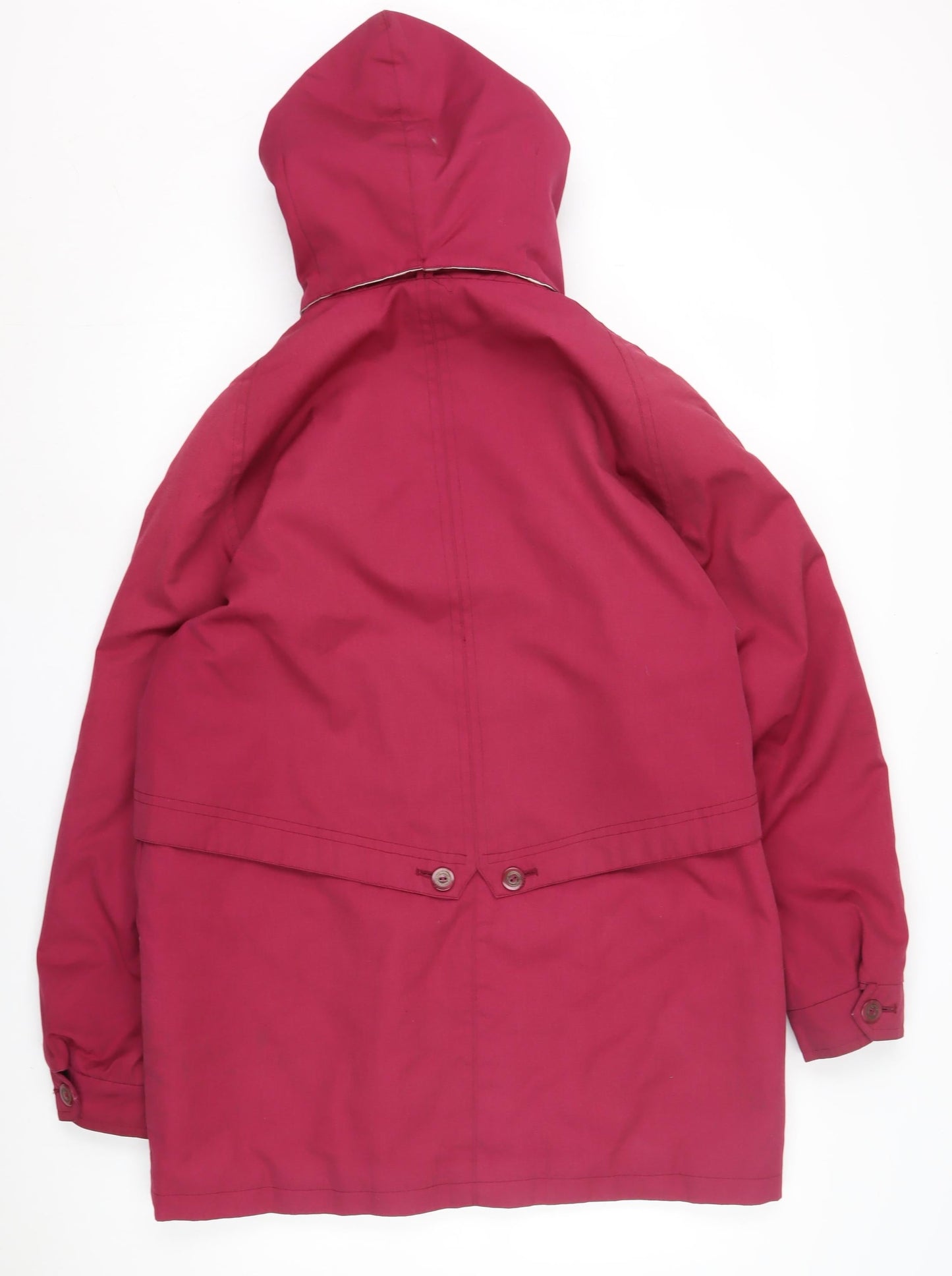 Womens UK Size 14 David Barry Red Rain Coat