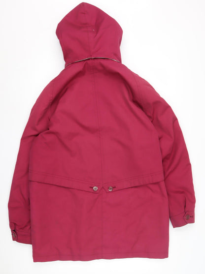 Womens UK Size 14 David Barry Red Rain Coat