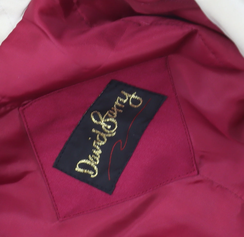 Womens UK Size 14 David Barry Red Rain Coat