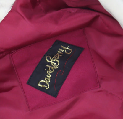 Womens UK Size 14 David Barry Red Rain Coat