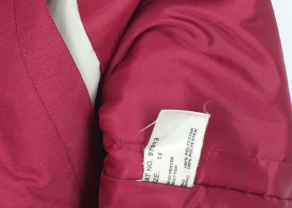 Womens UK Size 14 David Barry Red Rain Coat