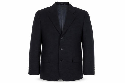 Mens UK Size 42 in Pinstripe Black Single-Breasted