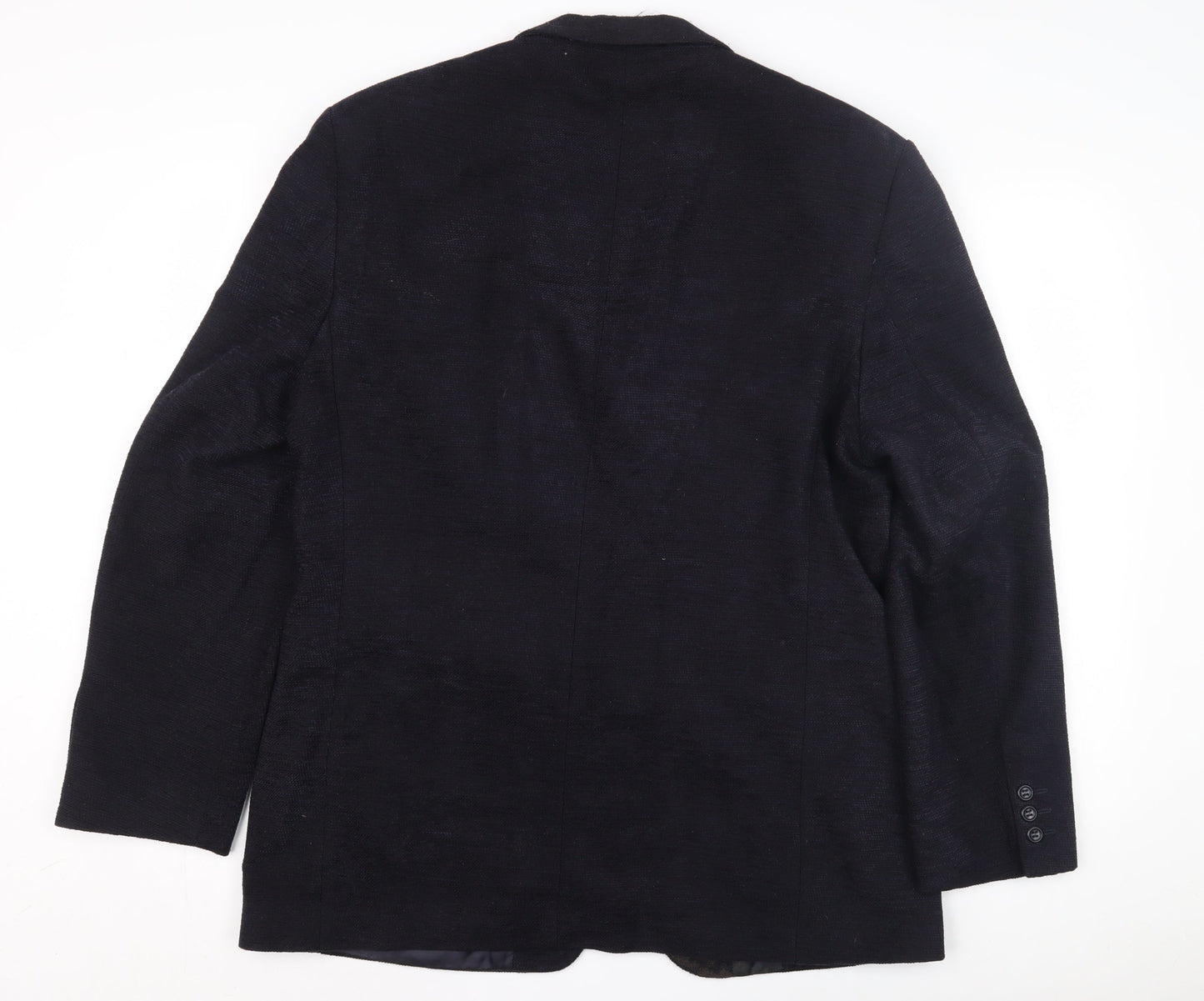 Mens UK Size 42 in Pinstripe Black Single-Breasted
