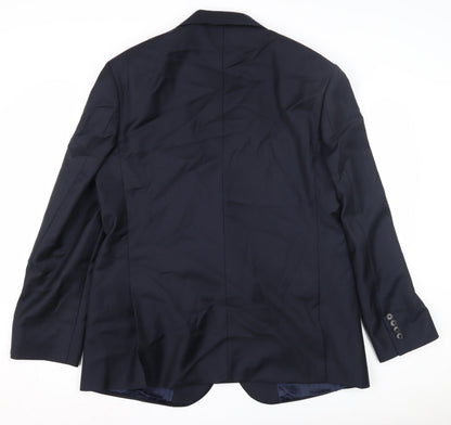 Jaeger Men's Blue Blazer, 44 Chest, Classic Style