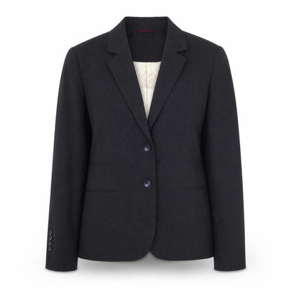 Skopes Women's Black Wool Blend Blazer, Button Closure