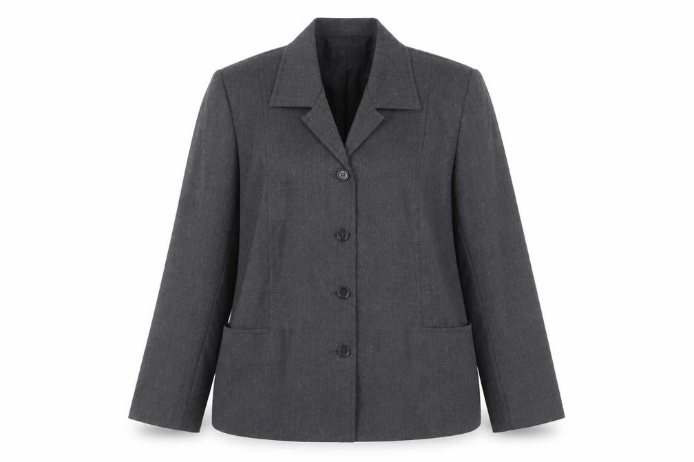 Womens UK Size 18 No Data Grey Basic Jacket
