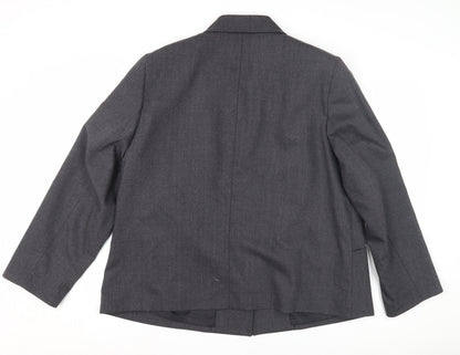 Womens UK Size 18 No Data Grey Basic Jacket