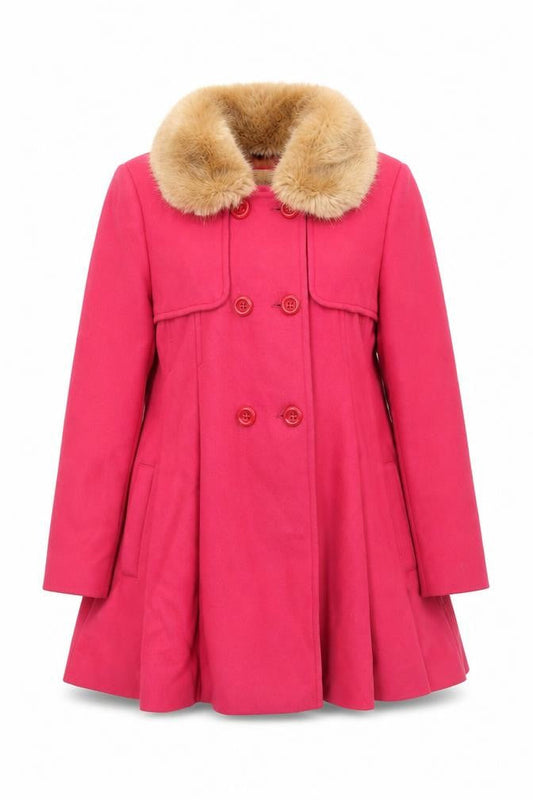 Womens UK Size 14 Monsoon Pink Pea Coat