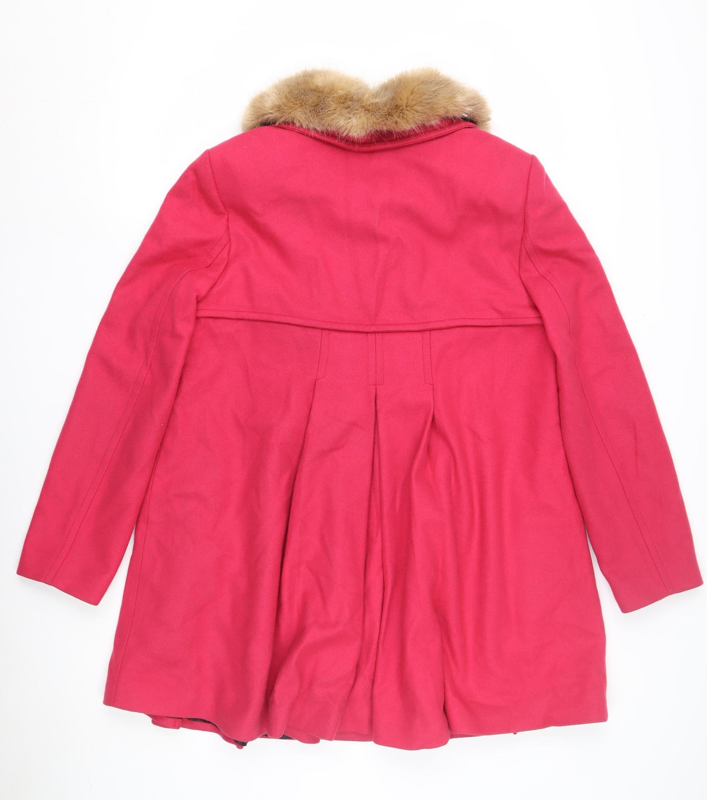 Womens UK Size 14 Monsoon Pink Pea Coat