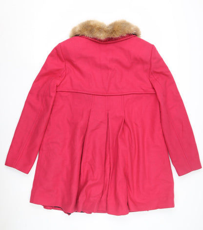 Womens UK Size 14 Monsoon Pink Pea Coat
