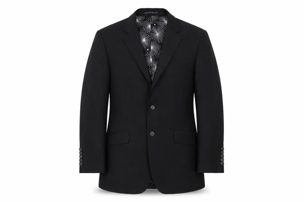 Mens UK Size 40 Ben Sherman Regular Black Suit Jacket
