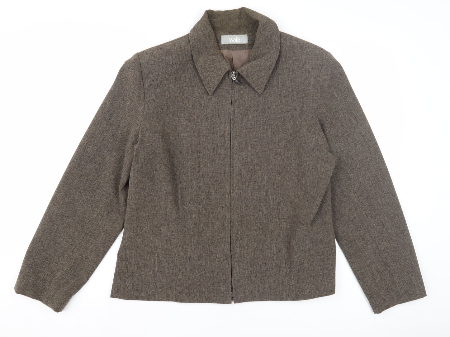 Womens UK Size 16 Wallis Brown Basic Jacket