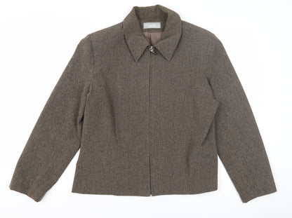 Womens UK Size 16 Wallis Brown Basic Jacket