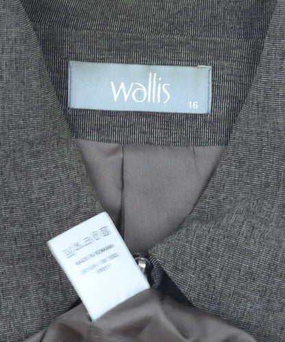 Womens UK Size 16 Wallis Brown Basic Jacket