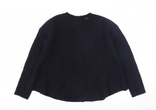 COS Women's Black Wool Pullover Jumper Size 10