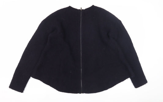 COS Women's Black Wool Pullover Jumper Size 10