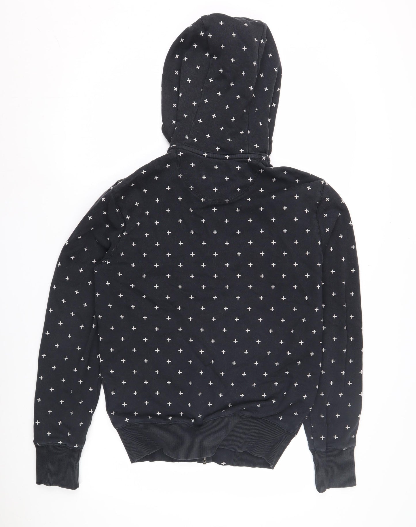 Mens UK Size S Lyle & Scott Black Full Zip Hoodie