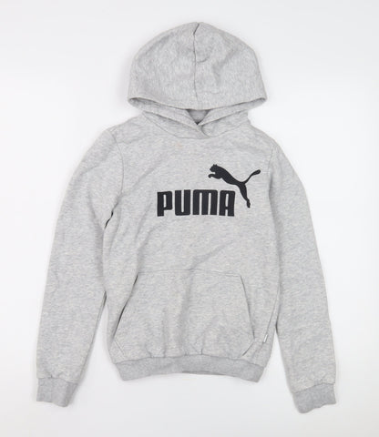 Puma Boys Grey Hoodie, Size 12-13 Years, Pullover, Casual Wear