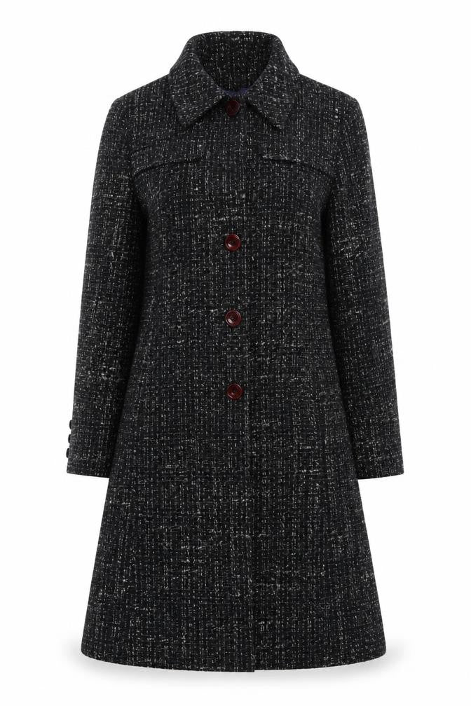 Autonomy Women's Black Wool Blend Coat Size 12