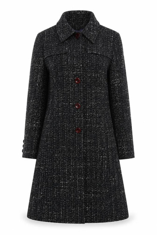 Autonomy Women's Black Wool Blend Coat Size 12
