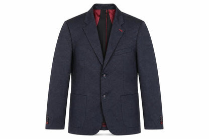 Serpy Men's Blue Blazer, Size UK 42, Formal Geometric