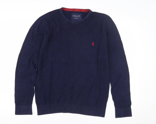 Joules Men's Blue S Cotton Pullover Jumper