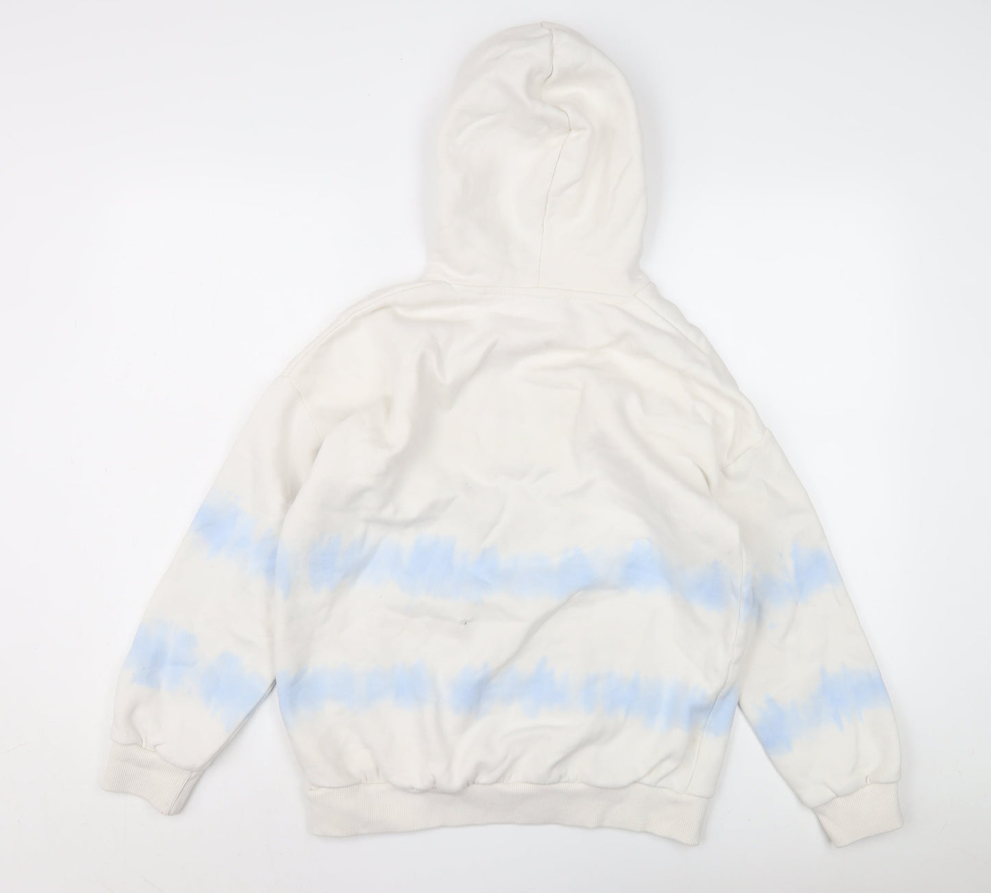 Marks and Spencer Girls White Hoodie 12-13 Years Graphic Print