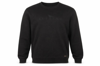 Aviaire Men's Black Crew Neck Sweatshirt, Size L