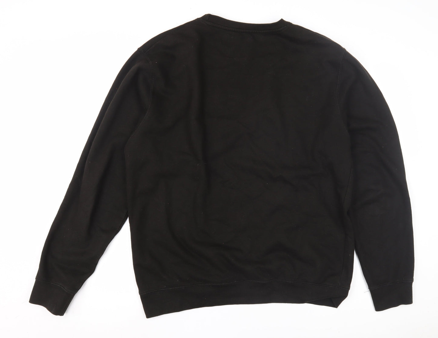 Aviaire Men's Black Crew Neck Sweatshirt, Size L