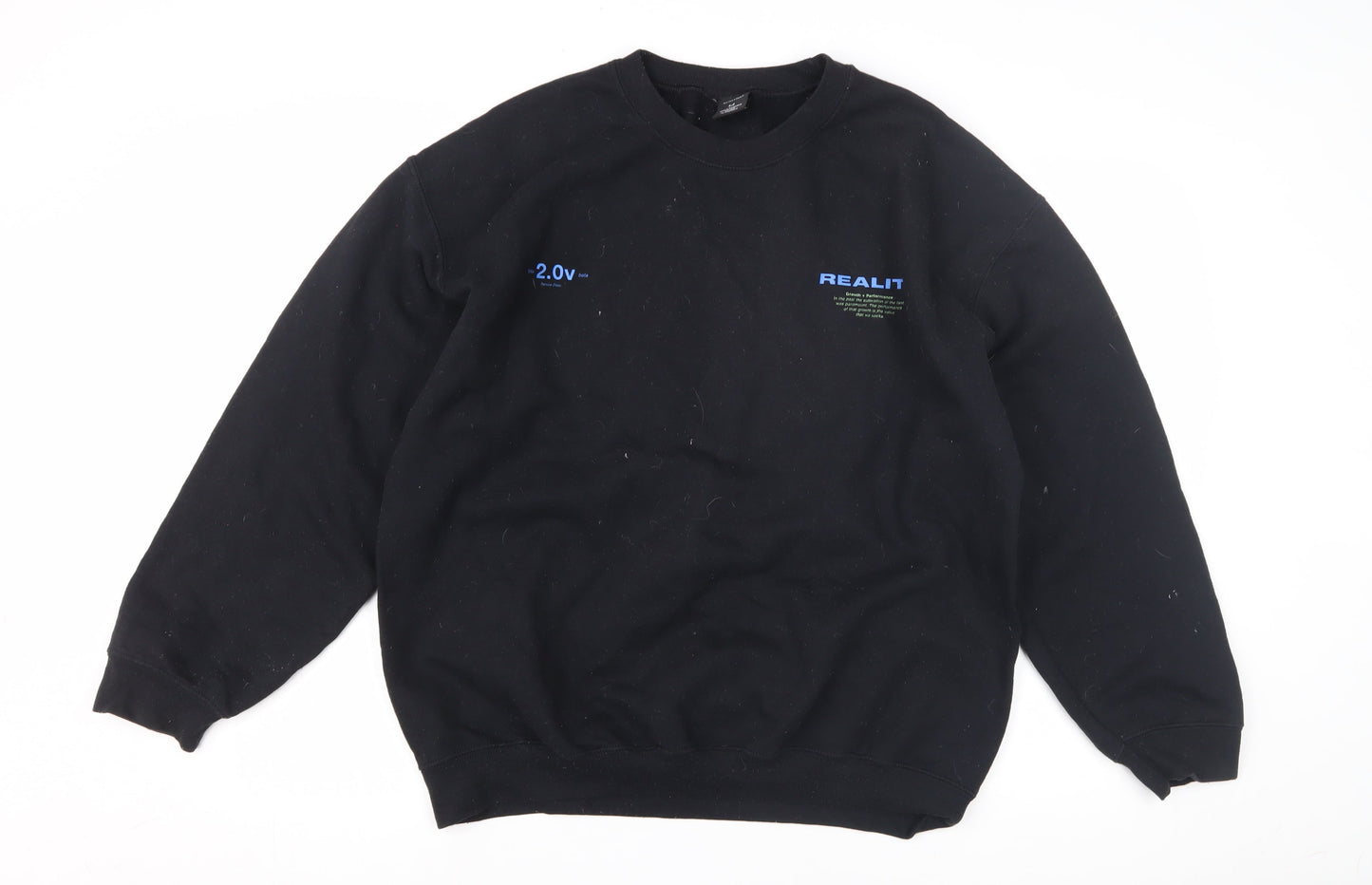 Urban Outfitters Men's S Black Graphic Print Sweatshirt