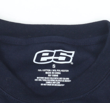 e5 Men’s Blue S Pullover College Sweatshirt