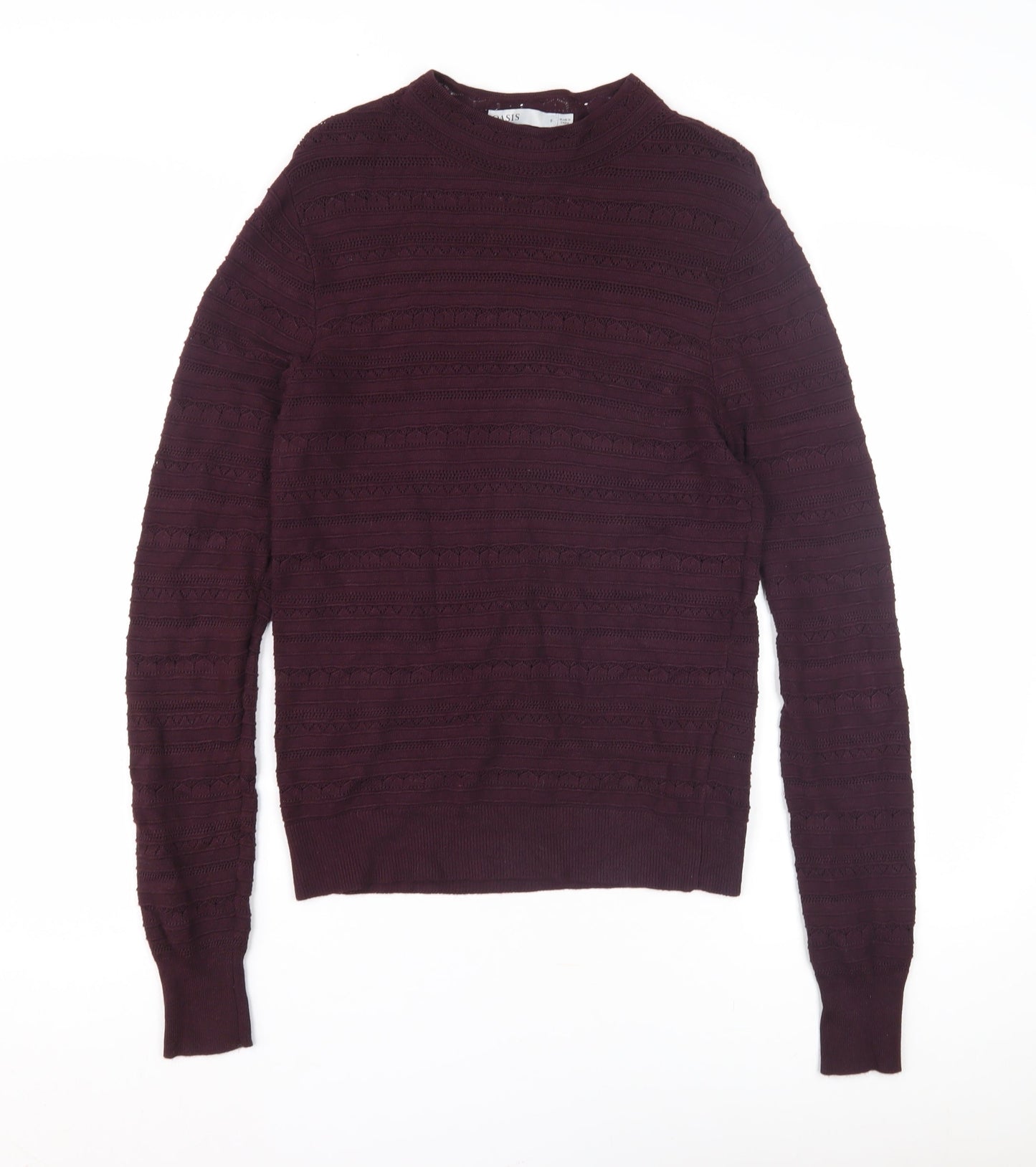 Womens UK Size S Oasis Purple Pullover Jumper