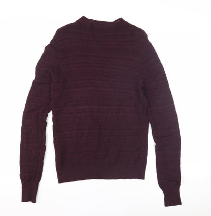 Womens UK Size S Oasis Purple Pullover Jumper
