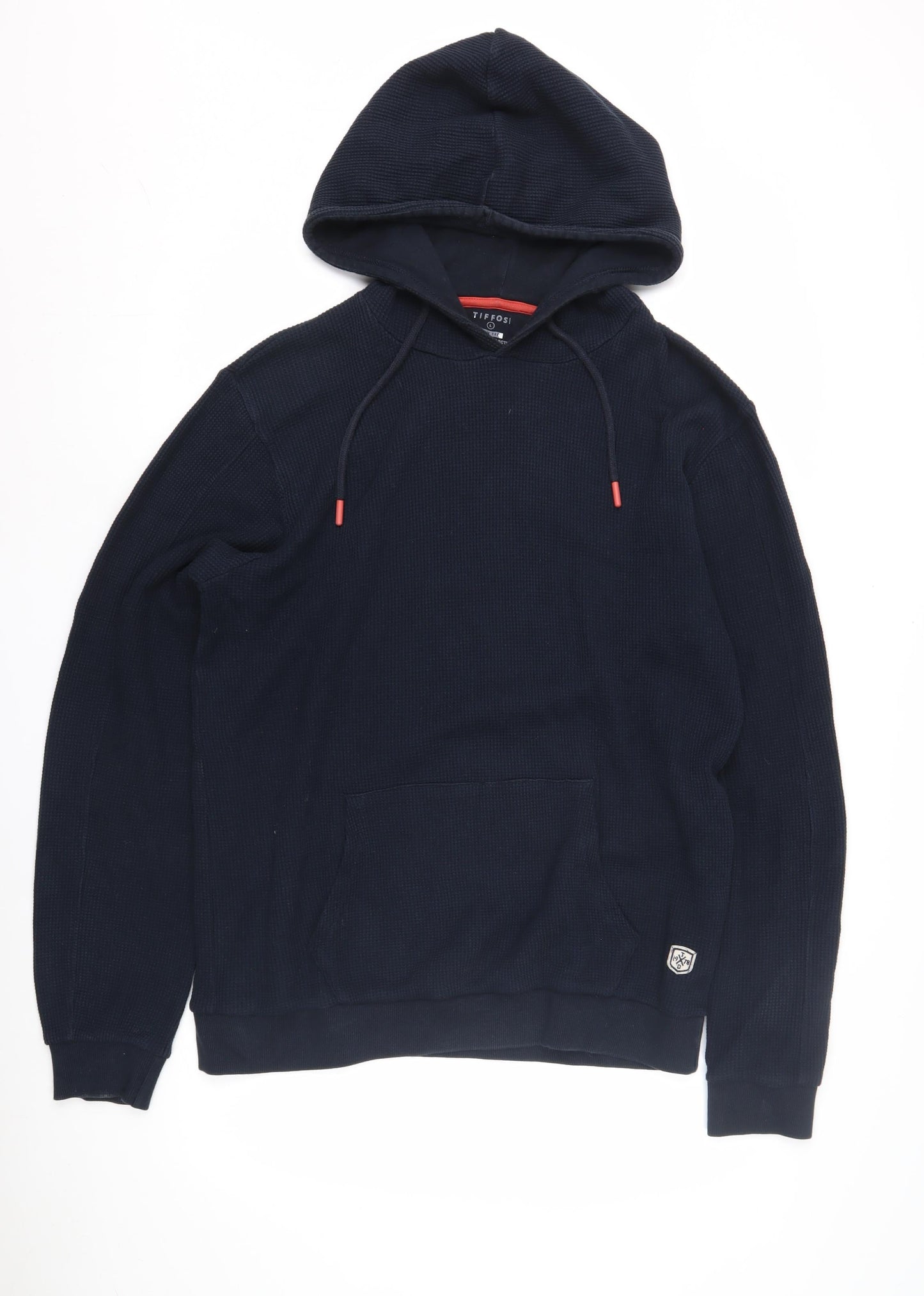 Tiffosi Men's Blue Pullover Hoodie, Slim Fit, L