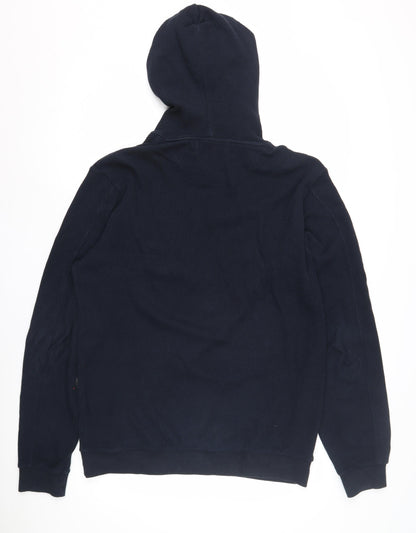 Tiffosi Men's Blue Pullover Hoodie, Slim Fit, L