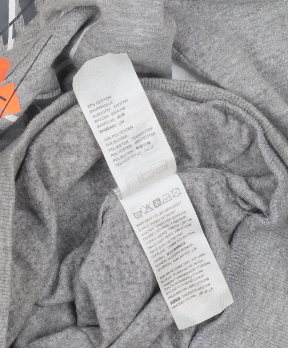 URB65 Boys Grey Pullover Hoodie 14-15 Years Urban Style