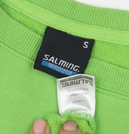Salming Green Unisex Sweatshirt S with Logo Graphic