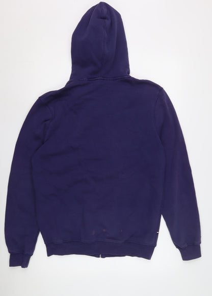 Mens UK Size M U.S. Polo Assn. Purple Full Zip Hoodie